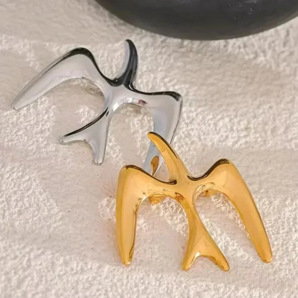 Gold Bird Stainless Steel Waterproof Brooch